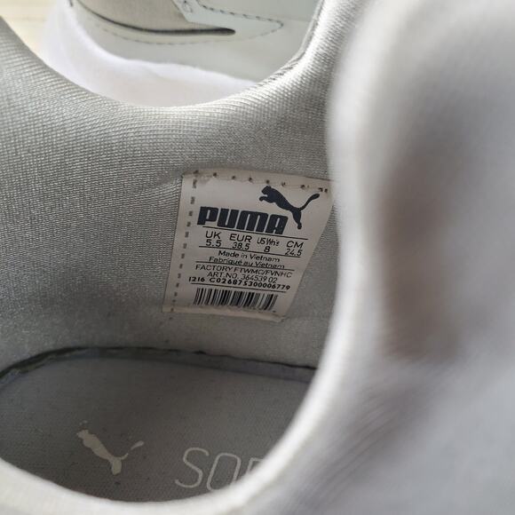 PUMA | Rebel Mid | Light Grey | Womens Cross Trainer Slip On Sneaker | Size 8 - Picture 6 of 7